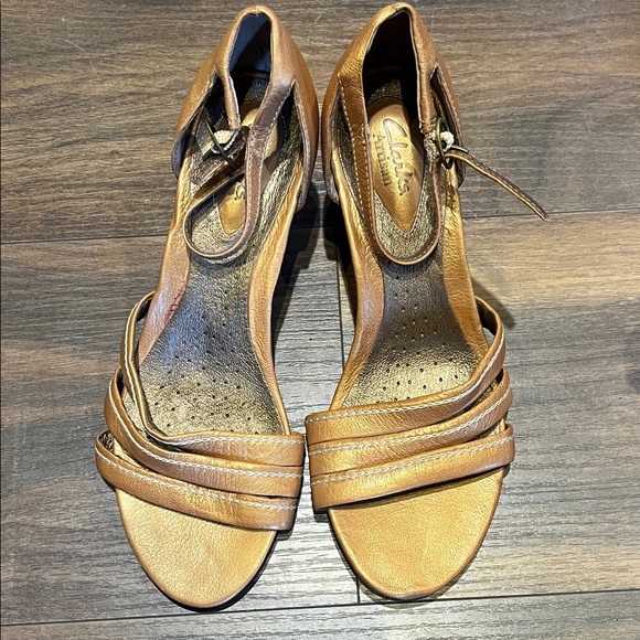 Clarks Shoes - Clarks Women's Brown Strappy Heels